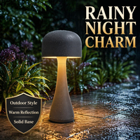 Lampe de jardin moderne en forme de champignon avec détection de mouvement, éclairage automatique à économie d'énergie pour les chemins extérieurs résidentiels et les coins