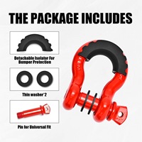 Forged Steel Bow D-Ring Shackles 2 Pack Heavy Duty Vehicle Recovery Shackle for 4x4 Offroad Truck Jeep ATV UTV Towing Accessory