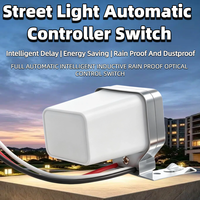 Interruptor de Control de Luz con Fotocélula a Prueba de Agua para Automóvil, Gris, 10A, Sensor de Luz para Alumbrado Público con Detección de Amanecer y Atardecer, Interruptores Inductivos