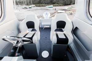 6,25 m de pesca de aluminio barco centro de la cabaña con caminando Color azul - Product Image 4