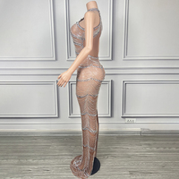 Novance Y4271 Produits Phares Vente Chaude Robe de Soirée 2025 Robe de Mariée de Luxe Sans Manches Sexy avec Strass