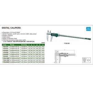 Calibrador Digital INSIZE 1136-601 con Escala de Medición de 0 a 600 mm - Product Image 2