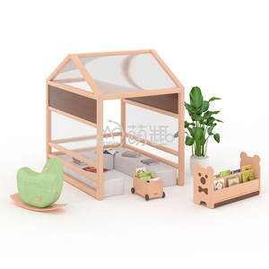 Moetry Australia, <span class=keywords><strong>Cabaña</strong></span> de Lectura Infantil, Muebles de Madera para Área de Lectura en Guarderías - Product Image 1