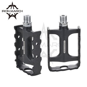 Pédales de vélo de montagne BMX <span class=keywords><strong>en</strong></span> aluminium personnalisées AL-104 Alloy 104x94x20mm, noires, avec roulements, pédales pliables pour vélo de route - Product Image 1