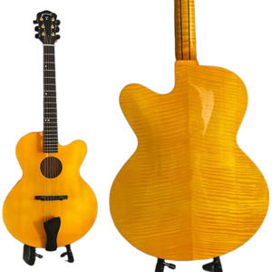 Yunzhi hecho a mano 3A guitarra <span class=keywords><strong>de</strong></span> <span class=keywords><strong>Jazz</strong></span> <span class=keywords><strong>de</strong></span> arce sólido con diapasón <span class=keywords><strong>de</strong></span> ébano mejor producto acústico - Product Image 1