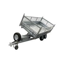 Remorque basculante hydraulique à dessus plat approuvée par VTA 10x6 3WAYS 3.5T