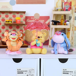 Gran oferta, cajas ciegas de moda, cura de dibujos animados, oso amarillo, cerdo, <span class=keywords><strong>Eeyore</strong></span>, cajas misteriosas, figuras de acción de PVC, juguetes, decoración, adornos para coche - Product Image 4