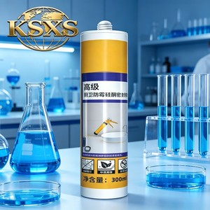 Colle à verre premium SIKAA-C, mastic silicone, super colle, construction, anti-moisissure, imperméable, résistant aux moisissures, cuisine, salle de bain - 300 ml - Product Image 1