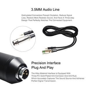 GAM-800P buena calidad condensador de estudio de grabación de diafragma grande micrófono <span class=keywords><strong>con</strong></span> <span class=keywords><strong>brazo</strong></span> ajustable soporte para - Product Image 5