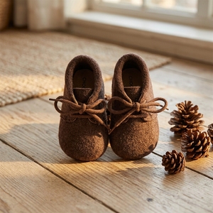 Choozii Fashion Brown Suede Leather Upper Baby Girls Winter <strong>Booties</strong> <strong>Shoes</strong> - Product Image 4