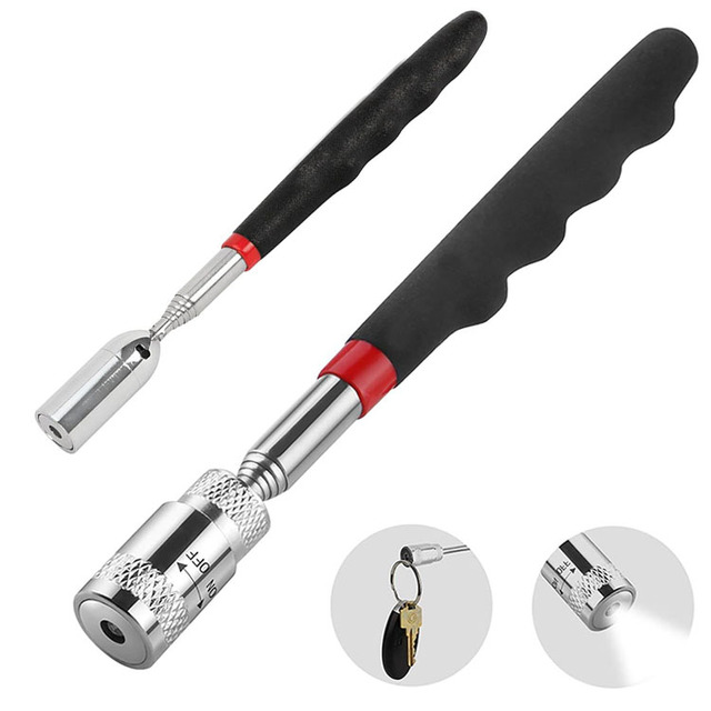 OEM LED Light Magnetic Pick up Flexible Magnetic Telescoping Bar Pickup Tools