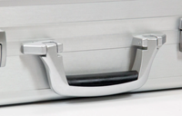 Étui de transport rigide en aluminium personnalisé pour échantillons, destiné aux présentoirs, fabriqué par un fabricant OEM
