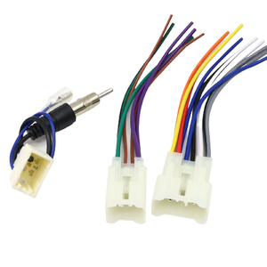 汽车音响线束适配器电缆，带天线插头，多针连接器，OEM定制组装 - Product Image 1