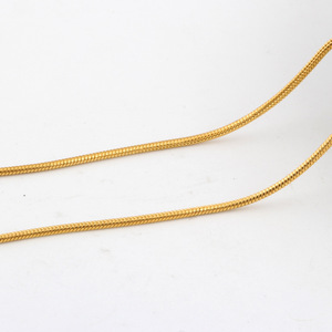 Collar de cadena de serpiente a la moda, 50 cm, color dorado, acero de titanio, cierre de langosta, uso diario, regalo para mujer - Product Image 3