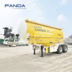 2 Axle 25 cbm 30cbm Bulk cement tank Powder Tanker Pneumatic truck trailer