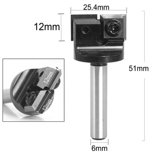 Mèche de rabotage de mèche de surfaçage d'aplatissement de dalle pour rabotage de niveleur de dalle Flycutter avec 2 inserts en carbure - Product Image 3
