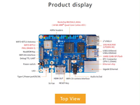 Rockchip RK3566 Quad-Core 64-bit, papan pengembangan 4GB/8GB RAM 3B oranye Pi 3B