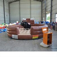 Équitation Structure extérieure Team Building Sport Jeux mécaniques gonflables pour adultes Taureau mécanique
