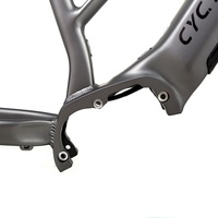 Cadre de vélo de montagne à assistance électrique à transmission intermédiaire en alliage d'aluminium CYCTRAC EC1, roues de 16 pouces, compatible avec le moteur Bafang et le boîtier de batterie