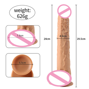 XISE 29.5cmビッグディルドリアルホットプラスチックペニスおもちゃセックス大人用ツールドン男性用快楽吸引2つの振動ドラゴン - Product Image 6