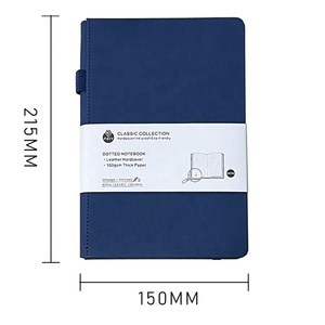 MOleskine A5 PU da Tạp Chí máy tính xách tay biểu tượng tùy chỉnh bìa cứng bằng văn bản với ban nhạc đàn hồi Dot lưới máy tính xách tay - Product Image 2