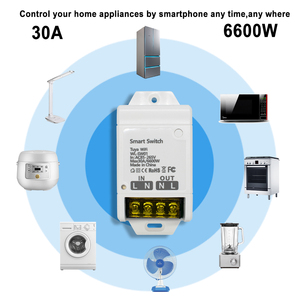 Módulo de relé Wifi 30A 85-250V 220V interruptor inteligente 20A controlador RF Smart Life Tuya <span class=keywords><strong>Control</strong></span> remoto Alexa Google Home Automation - Product Image 6