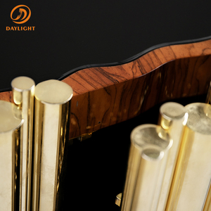 Aparador de Comedor Symphony de Acero Inoxidable y Mármol, Estilo Italiano, Gabinetes Laterales Dorados, Aparador Moderno de Lujo - Product Image 6