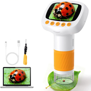 200x-1000x Multifunctional HD Screen Children's Digital Microscope Plastic Photo Video Camera Toy for Science Experiment - Product Image 1