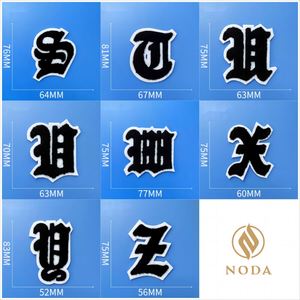 Custom Self Sticker/ Sew on Towel Greek Letter Chenille Embroidery Patch for Clothes - Product Image 6