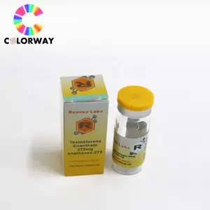 Frasco de 2ml 3ml 30ml 10ml esteroides esteroides estampados personalizados com design gratuito, etiqueta e caixa de embalagem