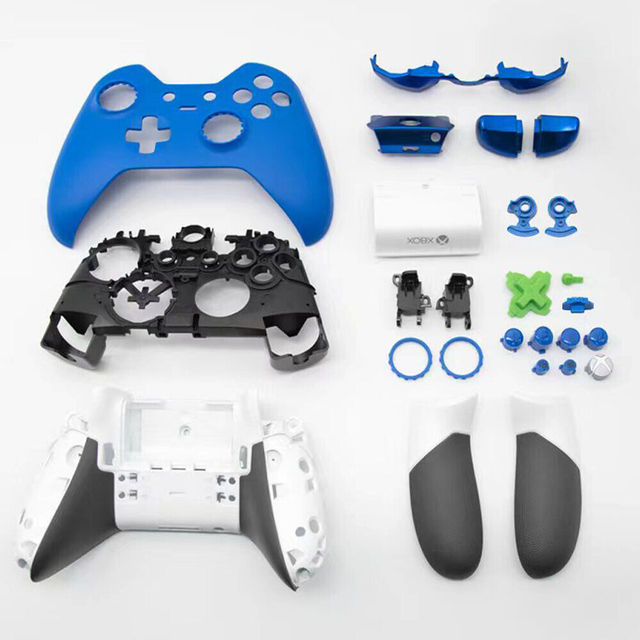Housing Shell Case Kit for Xbox One Elite Controller Replacement Faceplate Back Cover LT RT Button Battery Cover