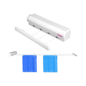 <span class=keywords><strong>Corde</strong></span> à <span class=keywords><strong>linge</strong></span> rétractable à 4 lignes <span class=keywords><strong>et</strong></span> séchoir mural <span class=keywords><strong>extensible</strong></span> pour l'intérieur, l'extérieur, la terrasse <span class=keywords><strong>et</strong></span> le balcon. - Product Image 1