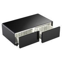 Table basse intelligente moderne avec réfrigérateur intégré, haut-parleur musical et chargeur sans fil, mobilier intelligent pour salon