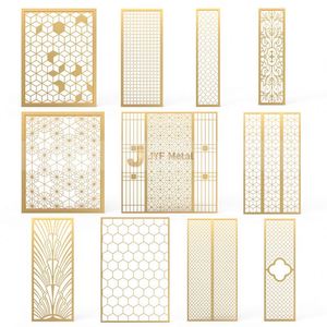 EX359 Modern Style Foldable Laser Cut Stainless Steel Partition Screen for <b>Room</b> <b>Divider</b> Applications with Artistic Theme Design - Product Image 5