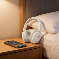 Casque pliable 6.0, casque sans fil supra-auriculaire avec micro intégré, léger pour les voyages et les appels quotidiens, commande en gros
