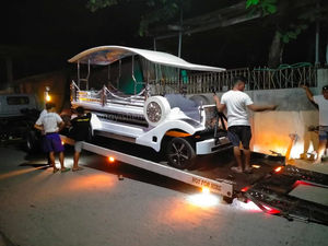 Venta caliente Classic Tow Type Ataúd Hearse Funeral Chariot Funeral Car Fabricante Motocicleta Remolque Ataúd Carro - Product Image 3