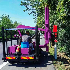 Machine de forage de pieux <span class=keywords><strong>portable</strong></span>, équipement de forage de pieux solaires photovoltaïques, vis hydraulique pour le forage de pieux - Product Image 5