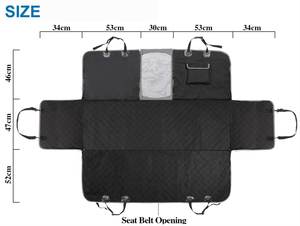 Funda Protectora de Asiento de Coche para Mascotas, Multifuncional, con Diseño Personalizado de Lujo, Protección Completa para la Espalda del Perro - Product Image 5