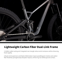 Vélo de montagne pour femmes et hommes de 27,5 et 29 pouces, 12 vitesses/suspension intégrale double, vélo VTT avec fourche à suspension