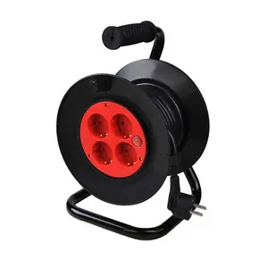 Isarel Cable Reel 4 Outlet Extension Cord Reel, 15M, 20M, 25M, 30M