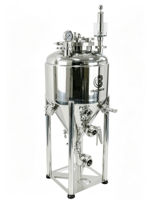Fermenteur conique en acier inoxydable 304 de 50 L, cuve sous pression avec refroidisseur pour la fermentation de l'alcool, de la bière et du vin
