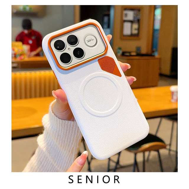 Magnetic Matte Luxury Thin Fit PU Leather Business Shockproof Lens Protection Oppo Find X9 Pro/X9 5G Wireless Charging Cover