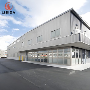 Atelier d'usine en acier préfabriqué, imperméable, avec mezzanine, certifié CE, couleur personnalisée - Product Image 4