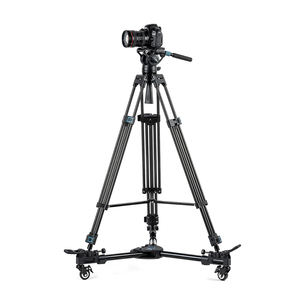Soporte de trípode resistente 360 Panaroma Trípode de fibra de carbono horizontal Cabeza de fluido giratoria Cámara Trípode Dv - Product Image 5