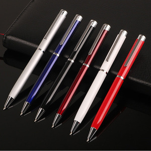 <span class=keywords><strong>ปากกา</strong></span>ลูกลื่นโลหะสีขาวคุณภาพพรีเมียม สำหรับสำนักงาน/ธุรกิจ  เขียนลื่น หลายสี  พร้อมโลโก้สั่งทำพิเศษ - Product Image 1