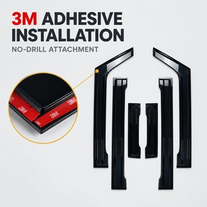 Deflettore Pioggia per Finestrini Jimny 5 Porte, Visiera in Acrilico Larga e Spessa, Installazione con Adesivo 3M Senza Foratura - Product Image 6