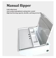 Boîtier de protection d'écran LCD manuel à verrouillage, compact et léger, pour système de réunion de table de conférence de bureau