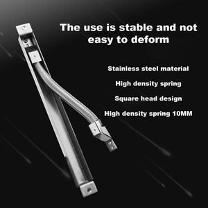 <span class=keywords><strong>Barre</strong></span> de friction télescopique robuste pour porte dissimulée, avec rainure, quincaillerie de style européen pour battants - Product Image 5
