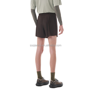 Pantaloncini da Corsa Casual a Doppio Strato per Uomo, Asciugatura Rapida, per Palestra e Corsa, con Logo Personalizzato, Stile Tinta Unita, Produzione di Fabbrica - Product Image 6
