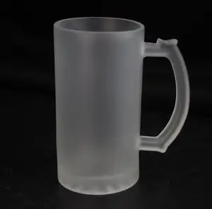 Caneca de vidro transparente da cerveja, caneca armazenada personalizada da subolmação da água com caixa branca